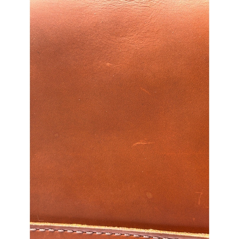 WILL Full Grain Leather Simple Backpack Purse Tan Unlined Magnetic Closure EUC - Picture 14 of 16